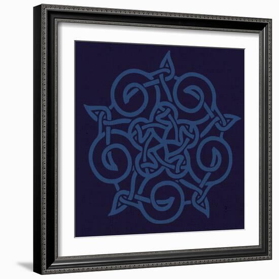 Deep Blue Kaleidoscope-Melody Hogan-Framed Art Print