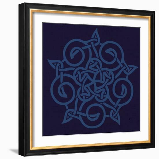 Deep Blue Kaleidoscope-Melody Hogan-Framed Art Print