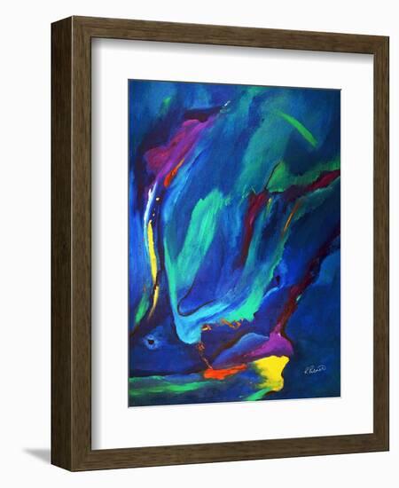 Deep Blue Thoughts-Ruth Palmer-Framed Art Print