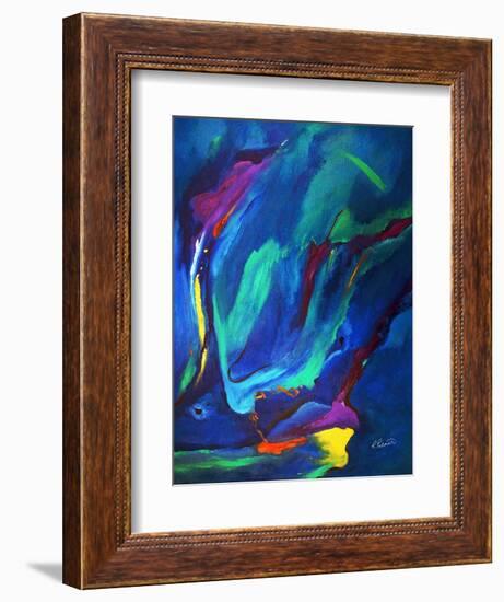 Deep Blue Thoughts-Ruth Palmer-Framed Art Print