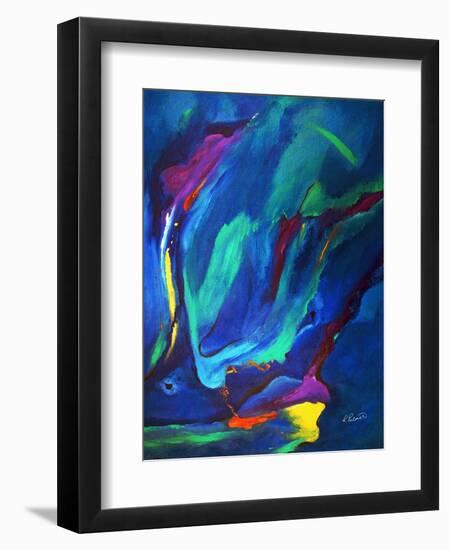 Deep Blue Thoughts-Ruth Palmer-Framed Art Print