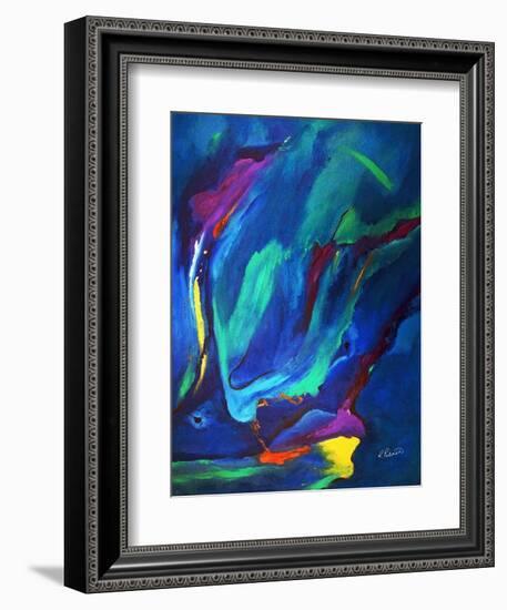 Deep Blue Thoughts-Ruth Palmer-Framed Art Print