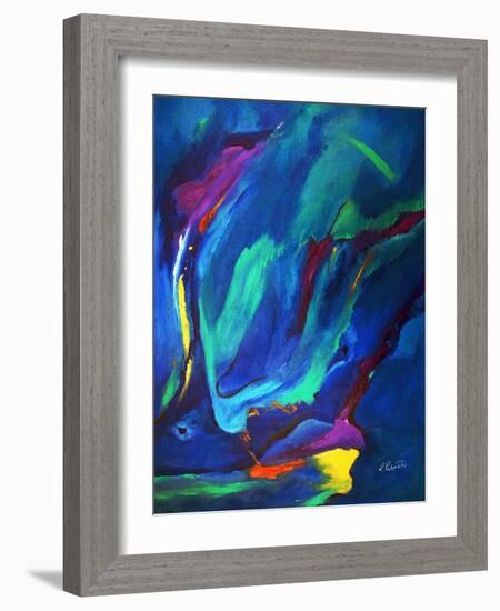 Deep Blue Thoughts-Ruth Palmer-Framed Art Print