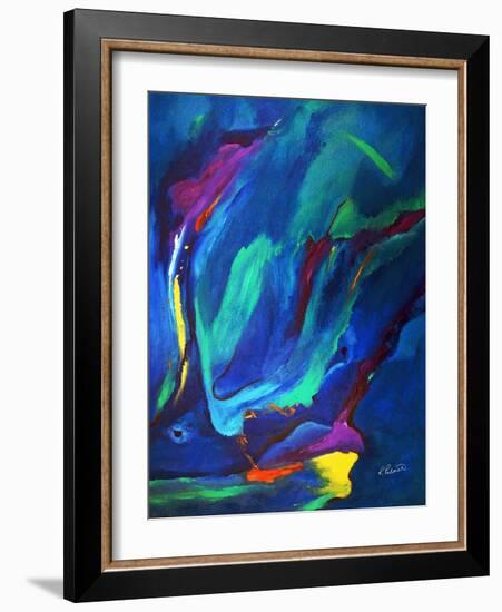 Deep Blue Thoughts-Ruth Palmer-Framed Art Print