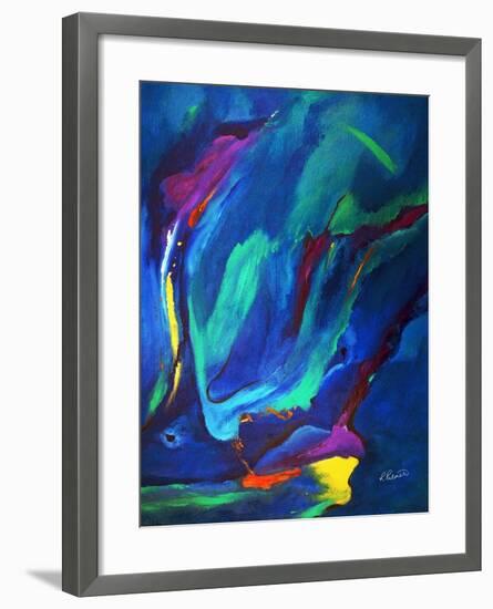 Deep Blue Thoughts-Ruth Palmer-Framed Art Print