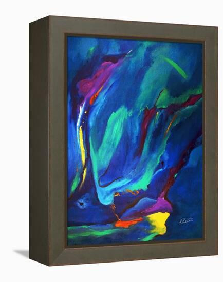 Deep Blue Thoughts-Ruth Palmer-Framed Stretched Canvas