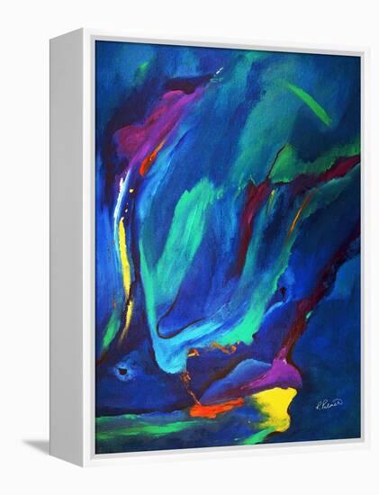 Deep Blue Thoughts-Ruth Palmer-Framed Stretched Canvas