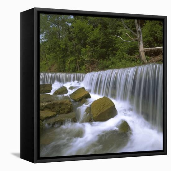 Deep Creek Falls, Kansas, USA-Charles Gurche-Framed Premier Image Canvas