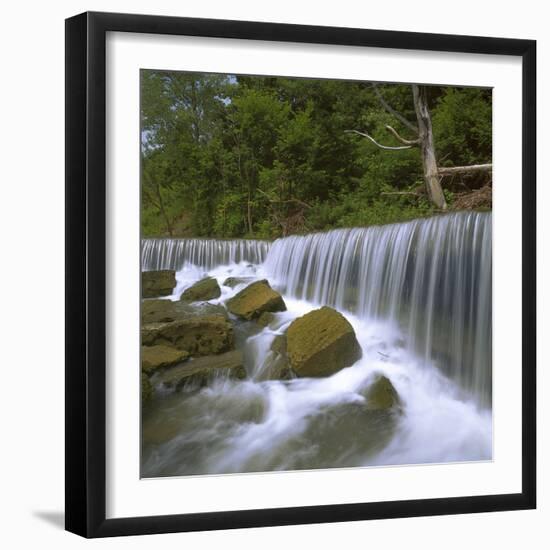 Deep Creek Falls, Kansas, USA-Charles Gurche-Framed Photographic Print