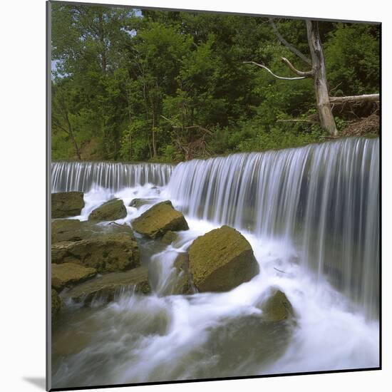 Deep Creek Falls, Kansas, USA-Charles Gurche-Mounted Photographic Print