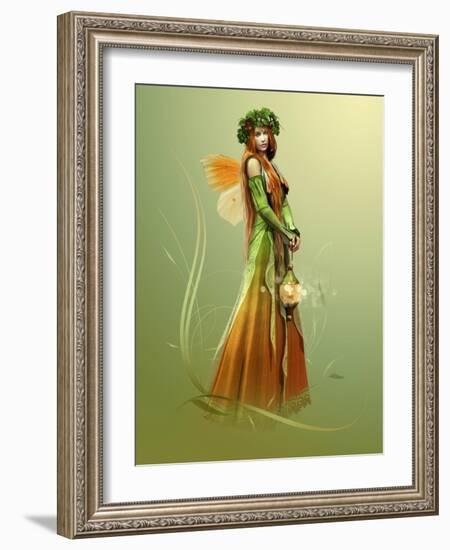 Deep Forest Elf-Atelier Sommerland-Framed Art Print