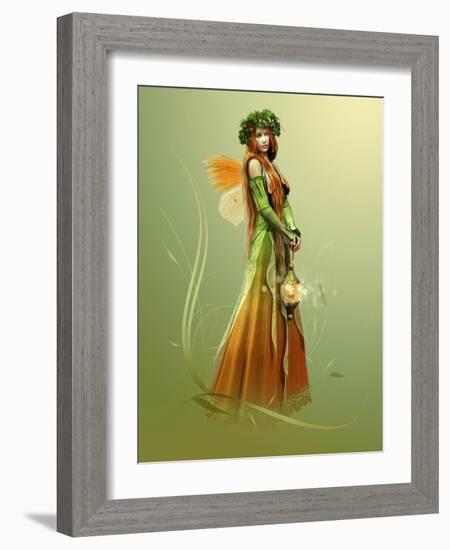 Deep Forest Elf-Atelier Sommerland-Framed Art Print