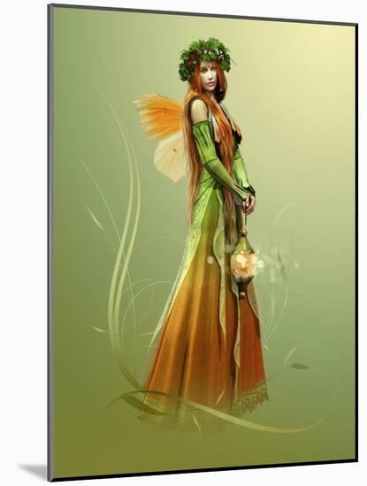 Deep Forest Elf-Atelier Sommerland-Mounted Art Print