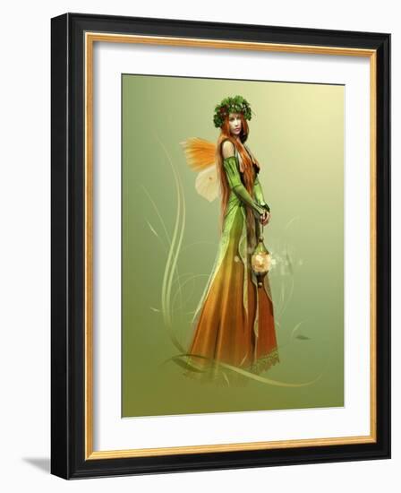 Deep Forest Elf-Atelier Sommerland-Framed Art Print