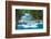 Deep Forest Waterfall in Kanchanaburi, Thailand-lkunl-Framed Photographic Print