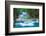 Deep Forest Waterfall in Kanchanaburi, Thailand-lkunl-Framed Photographic Print