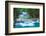 Deep Forest Waterfall in Kanchanaburi, Thailand-lkunl-Framed Photographic Print