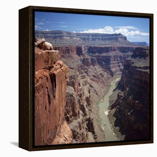 Deep Gorge of the Colorado River on the West Rim of the Grand Canyon, Arizona, USA-Tony Gervis-Framed Premier Image Canvas