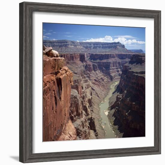 Deep Gorge of the Colorado River on the West Rim of the Grand Canyon, Arizona, USA-Tony Gervis-Framed Photographic Print