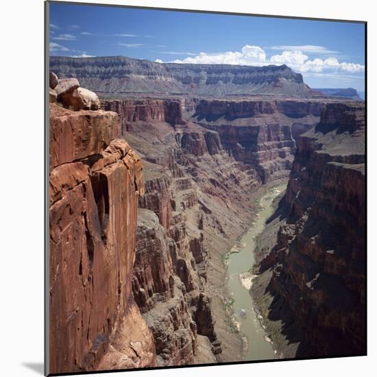 Deep Gorge of the Colorado River on the West Rim of the Grand Canyon, Arizona, USA-Tony Gervis-Mounted Photographic Print