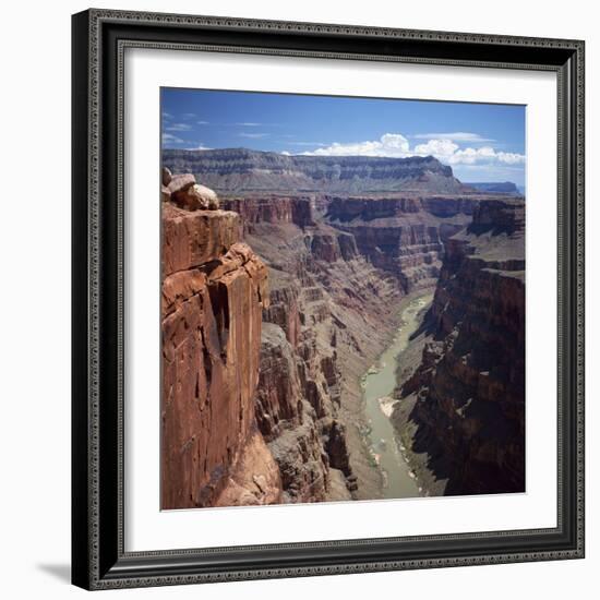 Deep Gorge of the Colorado River on the West Rim of the Grand Canyon, Arizona, USA-Tony Gervis-Framed Photographic Print