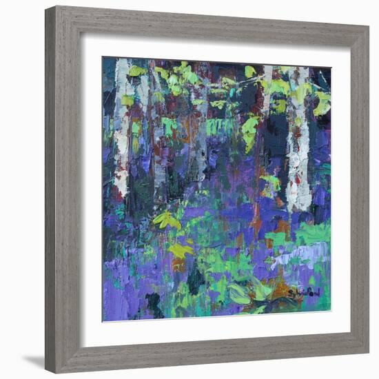 Deep in the Bluebell Wood-Sylvia Paul-Framed Giclee Print