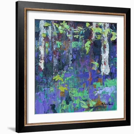 Deep in the Bluebell Wood-Sylvia Paul-Framed Giclee Print