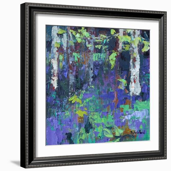 Deep in the Bluebell Wood-Sylvia Paul-Framed Giclee Print