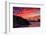 Deep Red Sunset at Treasure Island, San Francisco Bay Bridge-Vincent James-Framed Photographic Print