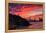 Deep Red Sunset at Treasure Island, San Francisco Bay Bridge-Vincent James-Framed Premier Image Canvas