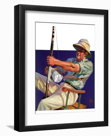 "Deep Sea Fisherman,"February 2, 1935-Edgar Franklin Wittmack-Framed Giclee Print