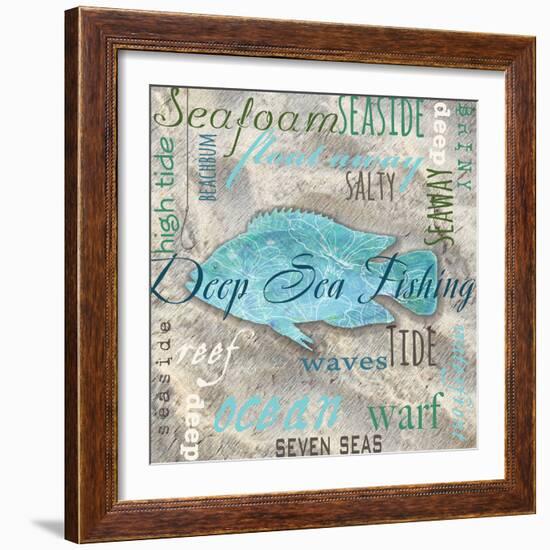 Deep Sea Fishing-Bee Sturgis-Framed Art Print