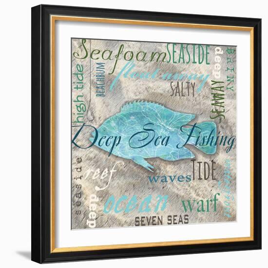 Deep Sea Fishing-Bee Sturgis-Framed Art Print