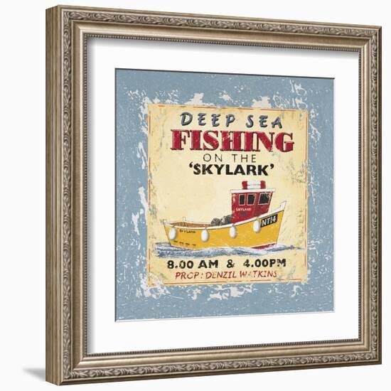 Deep Sea Fishing-Martin Wiscombe-Framed Art Print