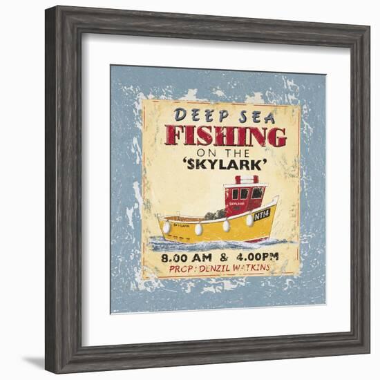 Deep Sea Fishing-Martin Wiscombe-Framed Art Print