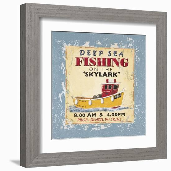 Deep Sea Fishing-Martin Wiscombe-Framed Art Print