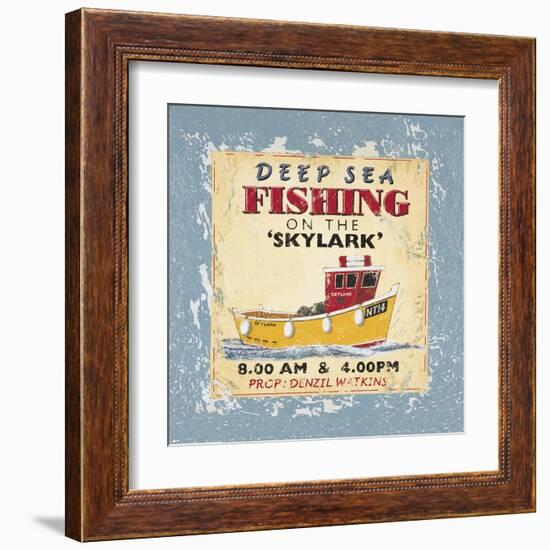 Deep Sea Fishing-Martin Wiscombe-Framed Art Print