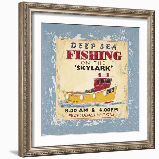 Deep Sea Fishing-Martin Wiscombe-Framed Art Print