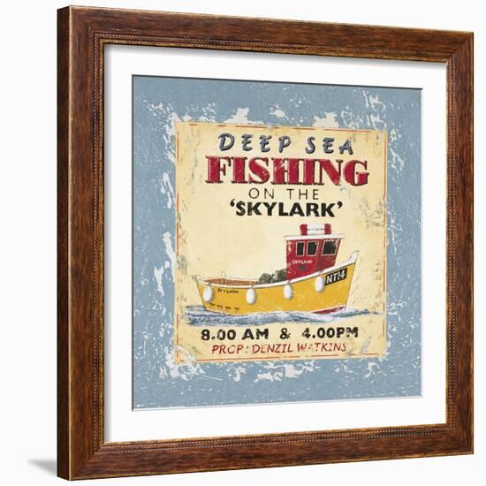 Deep Sea Fishing-Martin Wiscombe-Framed Art Print