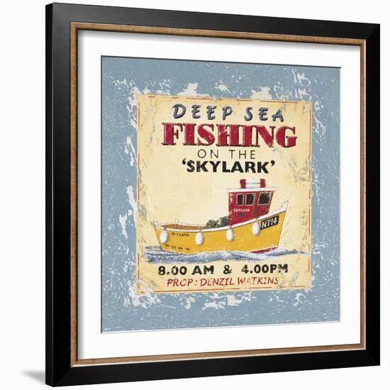 Deep Sea Fishing-Martin Wiscombe-Framed Art Print