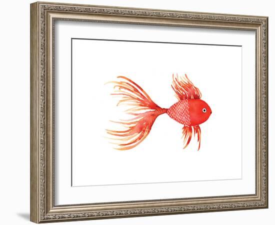 Deep Sea Red Fish-Sara Berrenson-Framed Art Print