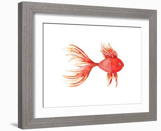 Deep Sea Red Fish-Sara Berrenson-Framed Art Print