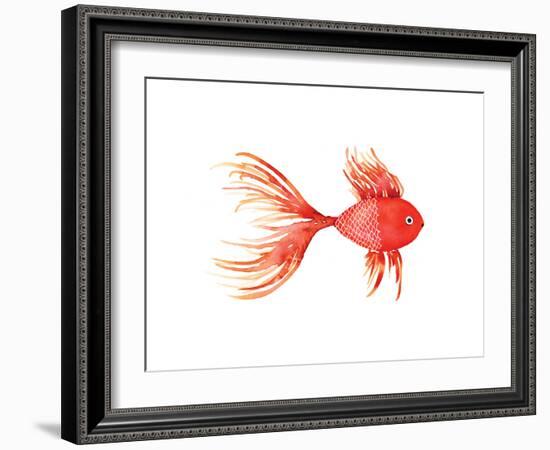 Deep Sea Red Fish-Sara Berrenson-Framed Art Print