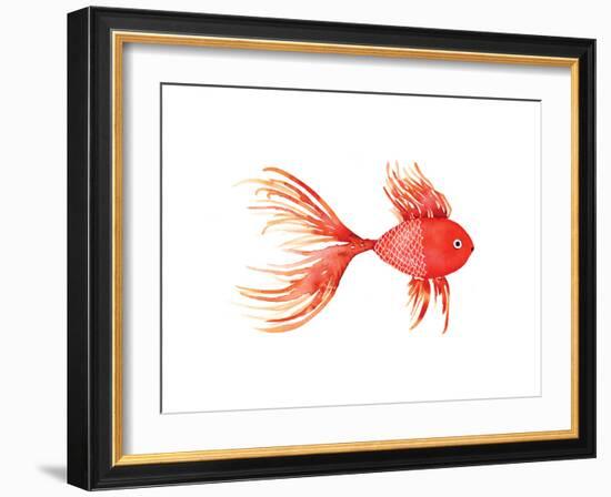 Deep Sea Red Fish-Sara Berrenson-Framed Art Print