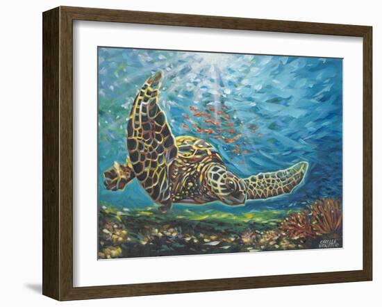 Deep Sea Swimming I-Carolee Vitaletti-Framed Art Print