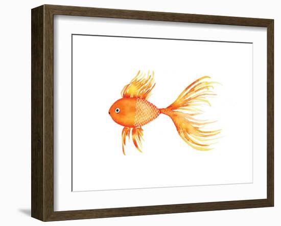 Deep Sea Yellow Fish-Sara Berrenson-Framed Art Print