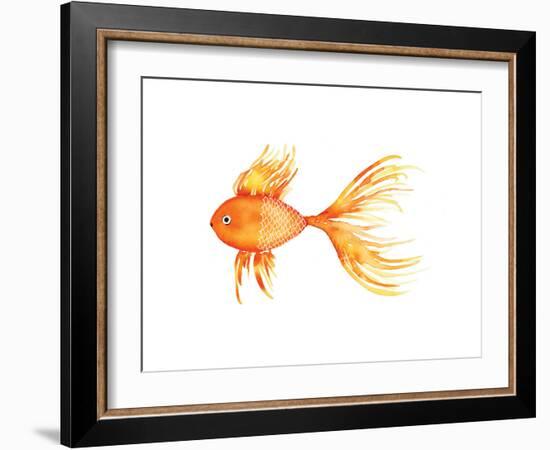 Deep Sea Yellow Fish-Sara Berrenson-Framed Art Print