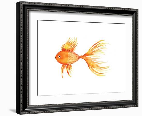 Deep Sea Yellow Fish-Sara Berrenson-Framed Art Print