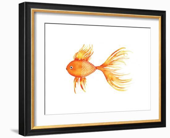 Deep Sea Yellow Fish-Sara Berrenson-Framed Art Print