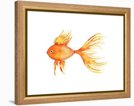 Deep Sea Yellow Fish-Sara Berrenson-Framed Stretched Canvas